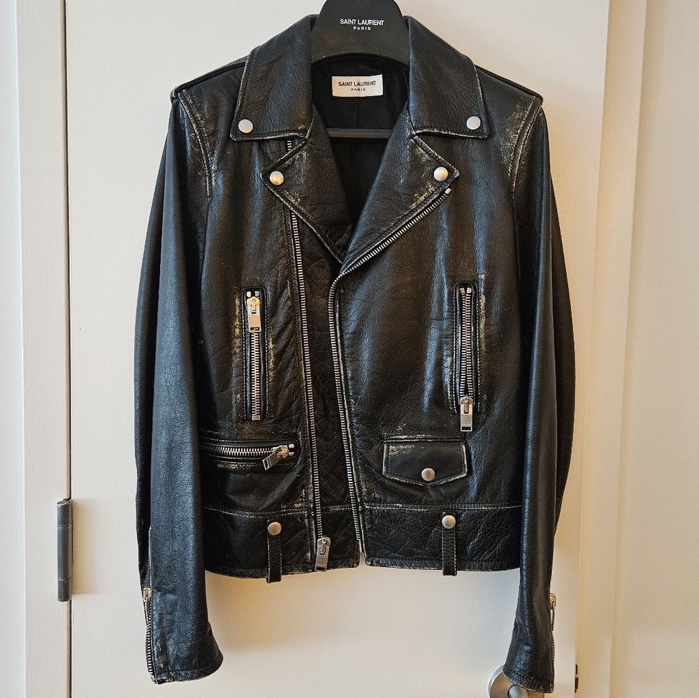 SAINT LAURENT BIKER LEATHER JACKET
